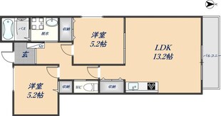 タケハイツ久宝寺の物件間取画像